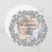 ダイヤモンド婚 anniversary 招待状 (正面/裏面)