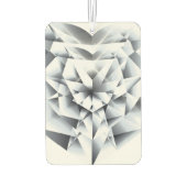 ダイヤモンド宝石カットのファセット宝石きらきら光るハート カーエアーフレッシュナー (裏面)