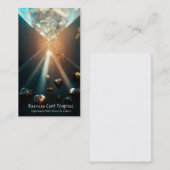 ダイヤモンド宝石クリスタル名刺 名刺 (正面/裏面)