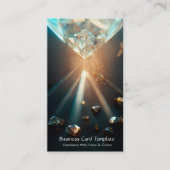 ダイヤモンド宝石クリスタル名刺 名刺 (正面)