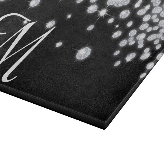 ダイヤモンド宝石宝石宝石商モノグラムガラス切断板 カッティングボード (角)