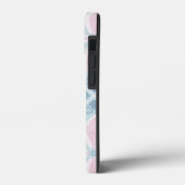 ダイヤモンド形の青いパターン Case-Mate iPhoneケース (裏面 / 左)