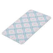 ダイヤモンド形の青い模様 マグネット (左側)