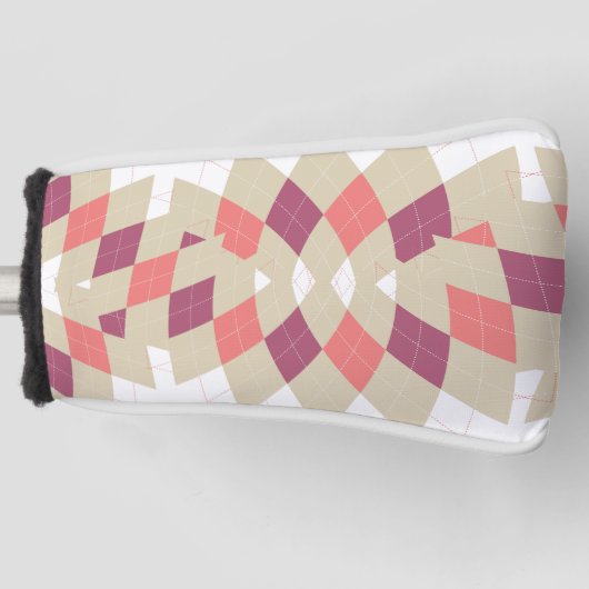 ダイヤモンド旋回パターン ゴルフヘッドカバー (正面)