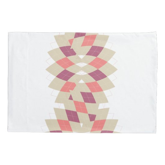 ダイヤモンド旋回パターン 枕カバー (裏面-左)