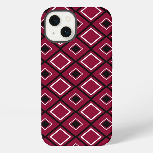 ダイヤモンド柄 iPhoneケース (裏面)