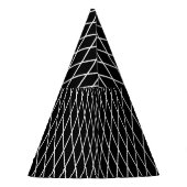 ダイヤモンド格子幾何学的テクスチャ。 パーティーハット (裏面)