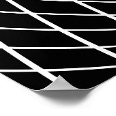 ダイヤモンド格子幾何学的テクスチャ。 ポスター (角)