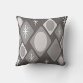 ダイヤモンド楕円スターバストダークグレー クッション (裏面)