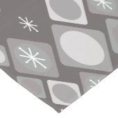 ダイヤモンド楕円スターバストダークグレー ショートテーブルランナー (コーナー)