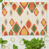 ダイヤモンド楕円スターバスト数々のカラー キッチンタオル (折り畳み)