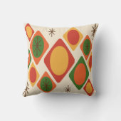 ダイヤモンド楕円スターバスト数々のカラー クッション (裏面)