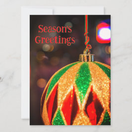 ダイヤモンド模様のクリスマスオーナメント シーズンカード