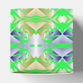 ダイヤモンド模様の緑の絵画 フェイバーボックス (上部)