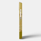 ダイヤモンド模様の金色のメタリック調 Case-Mate iPhoneケース (裏面 / 左)