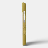 ダイヤモンド模様を有する金属金ゴールドプリント Case-Mate iPhoneケース (裏面 / 左)