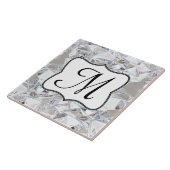 ダイヤモンド氷結晶グリッツモノグラム表示タイル タイル (側面)