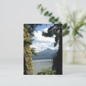 ダイヤモンド湖を横切るティールセン山の景色。 ポストカード (スタンド正面)
