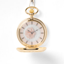 ダイヤモンド牡丹 パステルピンク 腕時計