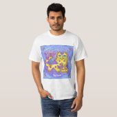ダイヤモンド猫 Tシャツ (正面フル)