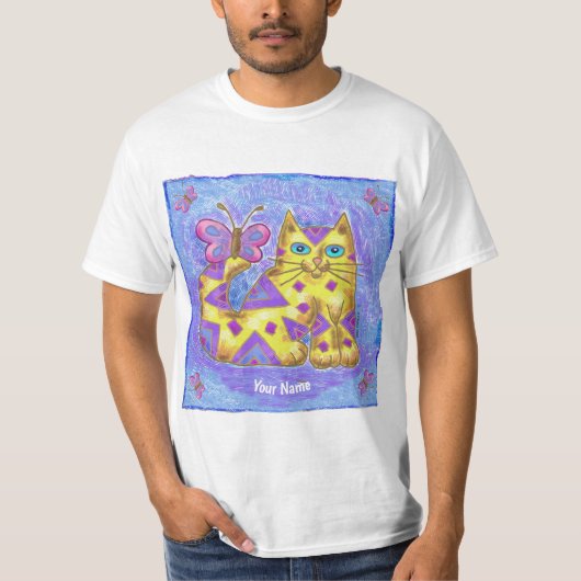 ダイヤモンド猫 Tシャツ (正面)