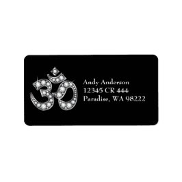 ダイヤモンド石を使用したオムシンボル ラベル