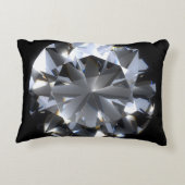 ダイヤモンド石:黒い宇宙の輝き。 アクセントクッション (裏面)