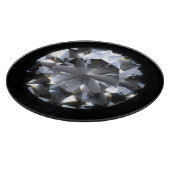 ダイヤモンド石：黒い宇宙の輝き。 カッティングボード (角)