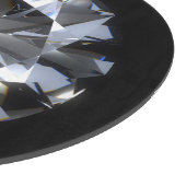 ダイヤモンド石：黒い宇宙の輝き。 カッティングボード (角)