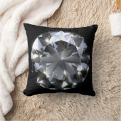 ダイヤモンド石：黒い宇宙の輝き。 クッション (ブランケット)
