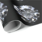 ダイヤモンド石：黒い宇宙の輝き。 ラッピングペーパー (ロールコーナー)