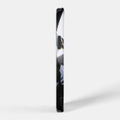 ダイヤモンド石:黒い宇宙の輝き。 iPhoneケース (右側面)