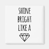 ダイヤモンド磁石のように輝く マグネット (正面)