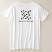ダイヤモンド科学 プラスサイズTシャツ (デザイン裏面)