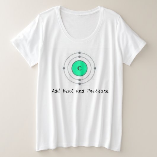 ダイヤモンド科学 プラスサイズTシャツ (デザイン正面)