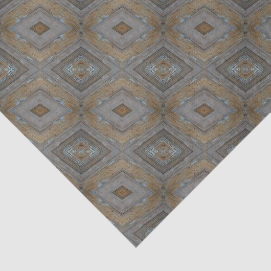 ダイヤモンド素朴パターン風化木目 薄葉紙 (詳細)