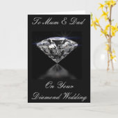 ダイヤモンド結婚のグリーティングカード カード (黄色い花)