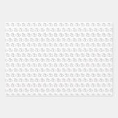 ダイヤモンド結婚のリングや輪パターン ラッピングペーパーシート (正面)