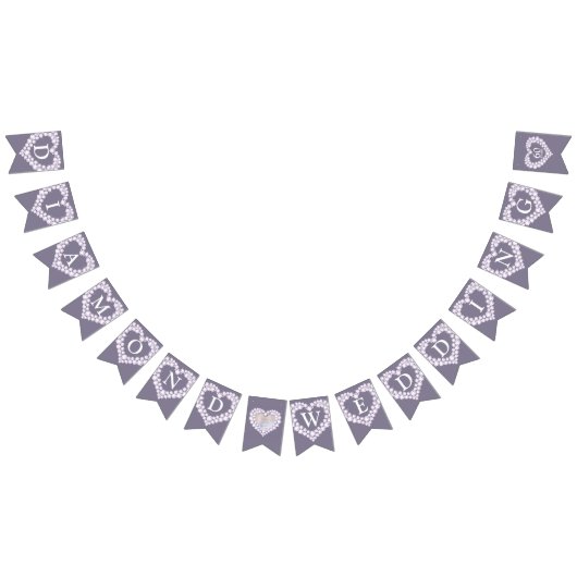 ダイヤモンド結婚の60周年記念のカスタム写真 バンティングフラッグ (全)