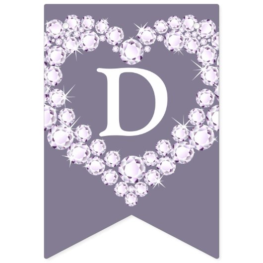 ダイヤモンド結婚の60周年記念のカスタム写真 バンティングフラッグ (第1の旗)