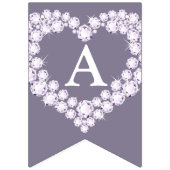 ダイヤモンド結婚の60周年記念のカスタム写真 バンティングフラッグ (第3の旗)