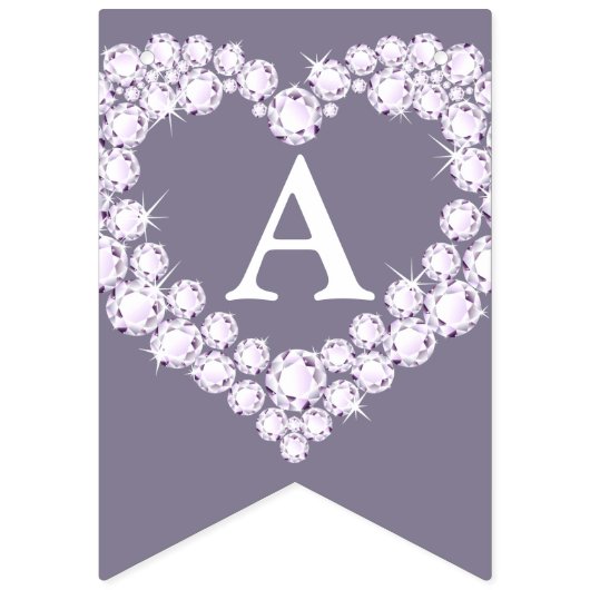 ダイヤモンド結婚の60周年記念のカスタム写真 バンティングフラッグ (第3の旗)