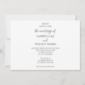 ダイヤモンド結婚ズリングや輪オングレー結婚招待状 招待状 (裏面)