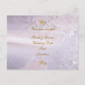 ダイヤモンド結婚式招待状はがき インビテーションポストカード (裏面)