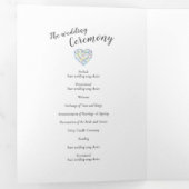 ダイヤモンド結婚水彩母音再生2枚 三つ折りプログラム (内部最初)