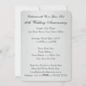 ダイヤモンド結婚記念日の招待状 シーズンカード (裏面)