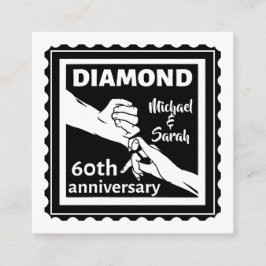 ダイヤモンド結婚60周年伝統的 エンクロージャーカード