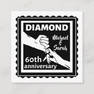 ダイヤモンド結婚60周年伝統的 エンクロージャーカード
