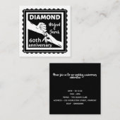 ダイヤモンド結婚60周年伝統的 エンクロージャーカード (正面/裏面)