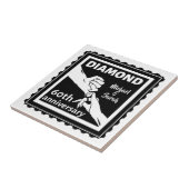 ダイヤモンド結婚60周年伝統的 タイル (側面)